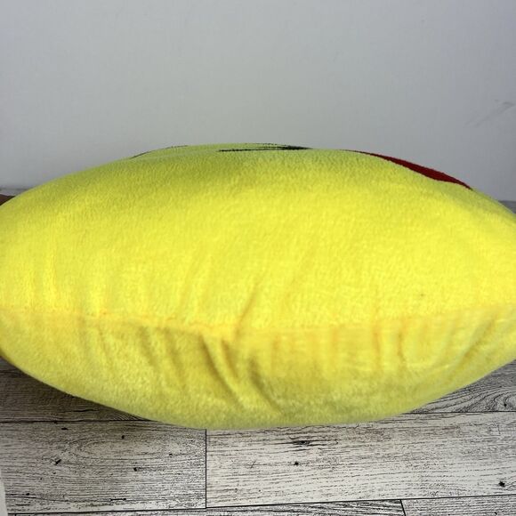 Kellytoy Yellow Emoji Expressions Throwing a Kiss Face Stuffed Pillow 14x14 - Picture 4 of 5